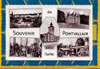 Pontvallain  -  Cpsm Multivues 1966 Format 9*14 Edit Georget Dolbeau - Pontvallain