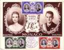 Carte Du Mariage Du Prince Rainier Avec Grace Kelly 1956 - Lettres & Documents