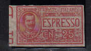 SS1267 - REGNO , Espresso Varietà : N. 1a Non Dentellato  * - Posta Espresso