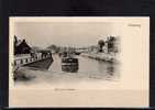 02 CHAUNY Canal, Animée, Péniche, Ed BF, Dos 1900 - Chauny