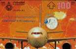 THAILAND  100 BAHT  AIRPLANE  THAI  AIRLINE   MINT READ DESCRIPTION !! - Thaïland