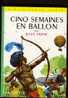 "CINQ SEMAINES EN BALLON" De Jules Verne. Edition Hachette N° 77 (1967). Bon état - Bibliotheque Verte