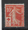 France - 1914 Semeuse Surchargee Croix Rouge, Y+T 147 ** - Unused Stamps