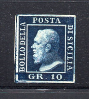 460 - SICILIA, 10 Grana N. 12 Senza Gomma. BELLISSIMO . RAYBAUDI - Sicile