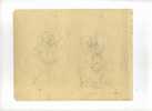 - NAINS DE W. DISNEY . DESSINS PROVENANT D´UN CARNET DE CROQUIS FAITS A ALGER EN 1941 . - Dessins