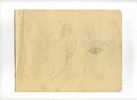 - ETUDE ANATOMIE. DESSIN PROVENANT D´UN CARNET DE CROQUIS FAITS A ALGER EN 1941 . - Dessins