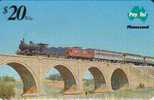 AUSTRALIA $20 STEAM LOCOMOTIVE  BRIDGE  TRAINS TRAIN  MINT 2500 ISSUED ONLY !!  SPECIAL PRICE !!READ DESCRIPTION !! - Australia