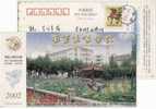 Campus Lotus Pool,China 2002 Nanjing Institute Of Meteorology Advertising Postal Stationery Card - Klimaat & Meteorologie