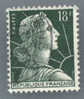 Marianne De Muller 18F Vert Foncé N°1011A Variété Type I - 1955-1961 Marianne Of Muller