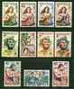 Polynesie 1958  N 1 à 11 Serie Compl. 11 Val. Neuf X Et Obl. - Unused Stamps