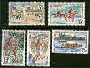 Polynesie 1967  N 47/51 Serie Compl. (avec Trace Char. Legere) - Unused Stamps