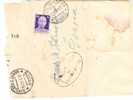 597)lettera Con 50c.imperiale Senza Fasci Da Calascibetta A Enna Il 28-3-1945 - Marcophilie