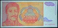 Yugoslavia,Banknote,Paper Money,Inflation,50.000 Dinars,1994. - Jugoslawien