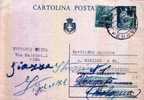 CARTOLINA POSTALE DA £.2 - LUOGOTENENZA - Anno 1946 - - Marcophilia