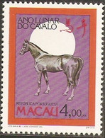 1990 MACAO/MACAU YEAR OF THE HORSE STAMP 1V - Nuovi