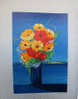 Serge Fenech : Bouquet De Fleurs - Lithographies