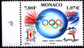 MONACO .2000.  Jeux Olympiques De Sydney. Composition Avec  Logo , Anneaux Sur Globe, Logo De La 101° Session Du CIO - Estate 2000: Sydney