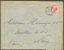 N°74 - 10 Centimes Rouge, Obl. Sc BRAINE-le-COMTE S/L. Du 23 Août 1908 Vers Nimy.  TB. - 2223 - 1905 Thick Beard