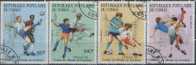 Congo (Brazzaville) 1990 Mi# 1178-1181 Used - World Cup Soccer Championships, Italy - Usati