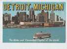 Detroit Michigan - The Motor And Convention Capital Of The World - Cruise Ship Ste Claire - Autres & Non Classés