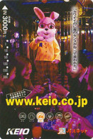 Carte Prépayée JAPON - Série ANIMAL KEIO - LAPIN - RABBIT - KANINCHEN HASE - JAPAN Prepaid Bus Ard 02 - Konijnen