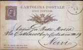 GENOVA / NERVI - Anno 1884 - Stamped Stationery