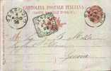 SASSUOLO / GENOVA - Anno 1896 - Entiers Postaux