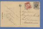 280 Op Kaart Met Stempel LIER-LIERRE Getaxeerd (taxe) Met TX 35 Met Stempel ROESELARE / ROULERS - 1929-1937 Heraldieke Leeuw