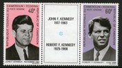 Cameroun 1968 John & Robert F. Kennedy Non-Violence MNH Pair With Lable Sc C113-14 # 1986 - Kennedy (John F.)