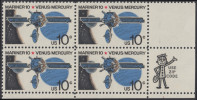 !a! USA Sc# 1557 MNH ZIP-BLOCK (LR) - Marine 10: Venus And Mercury - Ungebraucht