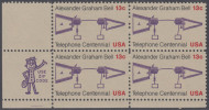 !a! USA Sc# 1683 MNH ZIP-BLOCK (LL) - Telephone Centennial - Ungebraucht