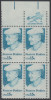 !a! USA Sc# 1821 MNH ZIP-BLOCK (UR) - Frances Perkins - Ungebraucht