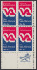 !a! USA Sc# 1825 MNH ZIP-BLOCK (LR) - Veterans Administration - Ungebraucht