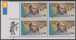 !a! USA Sc# C116 MNH ZIP-BLOCK (LL) - Fr. Junipero Serra - 3b. 1961-... Nuevos