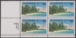 !a! USA Sc# C127 MNH ZIP-BLOCK (LL) - Pre Columbian America; Tropical Coast - 3b. 1961-... Unused