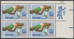 !a! USA Sc# C097 MNH ZIP-BLOCK (UR/a01) - Olympic Games: High Jump - 3b. 1961-... Ongebruikt