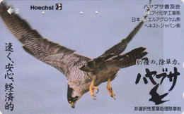 TC JAPON / 110-011 - ANIMAL - OISEAU Rapace FAUCON HAWK BIRD Of Prey FALK Falke HOECHST GERMANY - Eagle 11 - Aquile & Rapaci Diurni