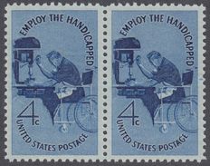 !a! USA Sc# 1155 MNH Horiz.PAIR - Handicapped - Ongebruikt