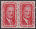 !a! USA Sc# 1269 MNH Horiz.PAIR - Herbert Hoover - Nuevos