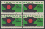 !a! USA Sc# 1272 MNH BLOCK - Traffic Safety - Unused Stamps