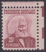 !a! USA Sc# 1290 MNH SINGLE From Upper Right Corner - Frederick Douglas - Unused Stamps