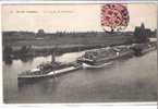 78 ILE DE CHATOU * Un Train De Bateaux * Belle CPA, Cachet 1907 - Houseboats