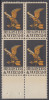 !a! USA Sc# 1344 MNH BLOCK W/ Bottom Margins -Register And Vote - Ungebraucht