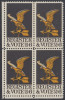 !a! USA Sc# 1344 MNH BLOCK From Lower Left Corner (Gum Slightly Damaged) - Register And Vote - Nuevos