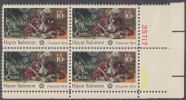 !a! USA Sc# 1561 MNH BLOCK From Lower Right Corner W/ Plate-# 35716 - Haym Salomon - Ongebruikt