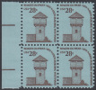 !a! USA Sc# 1604 MNH BLOCK W/ Left Margins - Fort Nisqually - Unused Stamps
