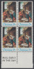 !a! USA Sc# 1414 MNH BLOCK W/ Bottom Margins & Mail Early - Nativity - Unused Stamps