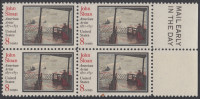 !a! USA Sc# 1433 MNH BLOCK W/ Right Margin & Mail Early - John Sloan - Neufs