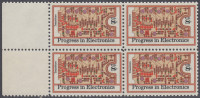!a! USA Sc# 1501 MNH BLOCK W/ Left Margins - Electronics Progress - Unused Stamps