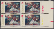!a! USA Sc# 1701 MNH BLOCK From Lower Right Corner W/ & Plate-# (LR/37492) - Nativity - Unused Stamps